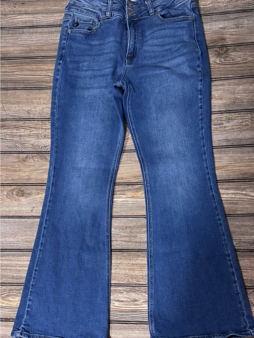 KanCan Blue High-Rise Flare Jeans
